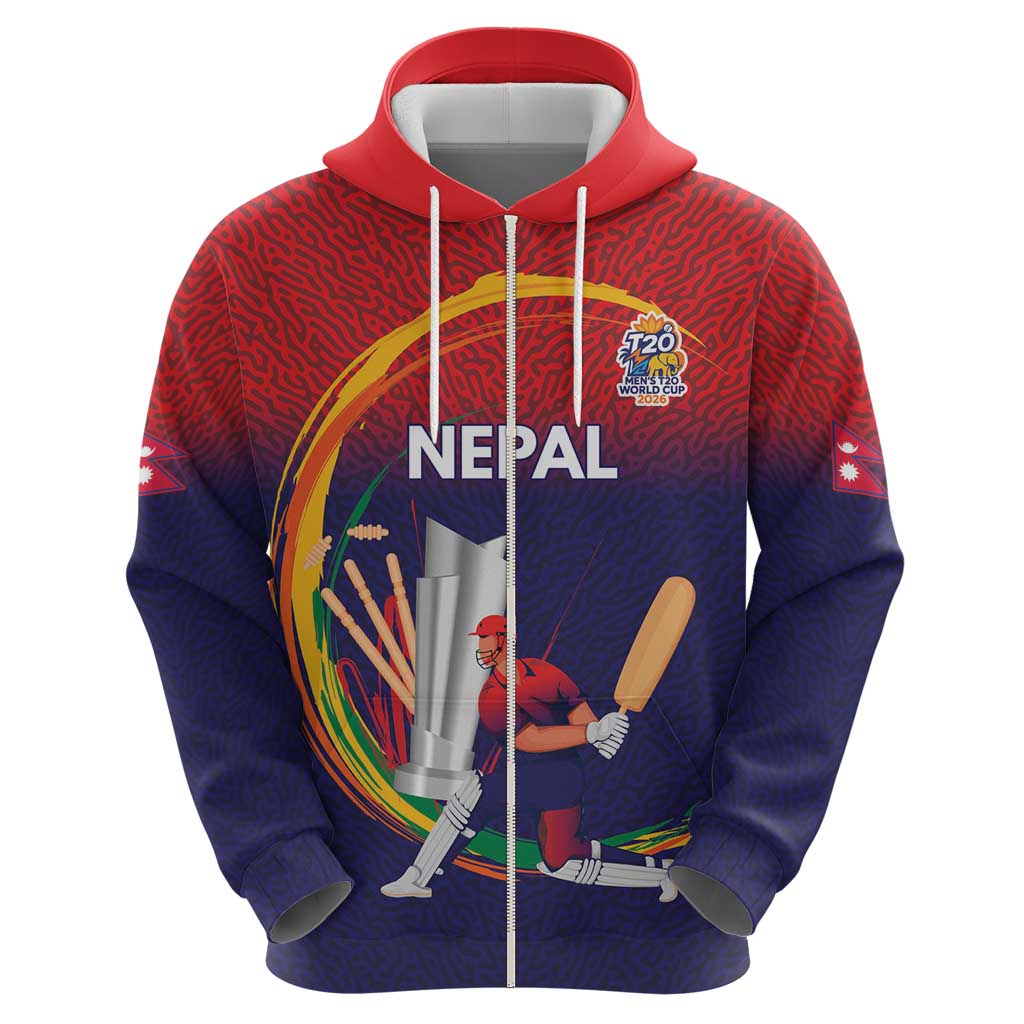 Custom Cricket Nepal East Asia-Pacific Hoodie Nepal Cricket Crown Quest LT9
