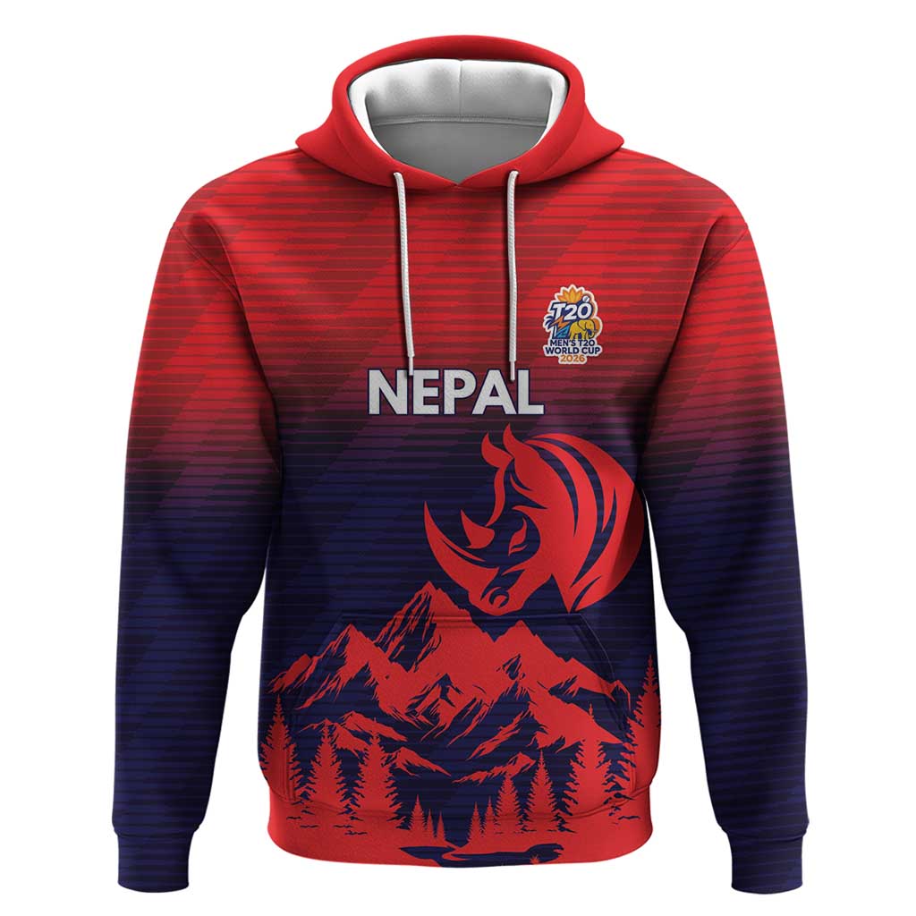 Custom Cricket Nepal East Asia-Pacific Hoodie Nepal Rhinos Twenty20 LT9