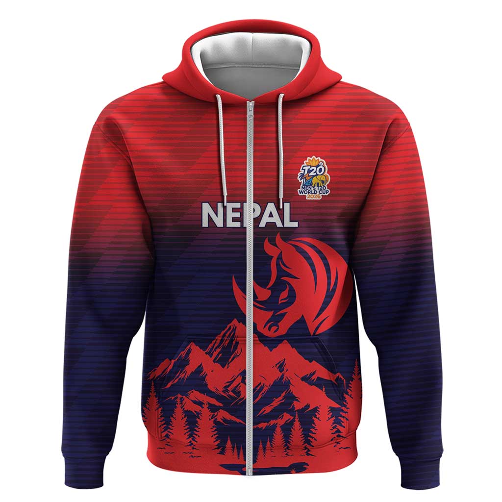 Custom Cricket Nepal East Asia-Pacific Hoodie Nepal Rhinos Twenty20 LT9