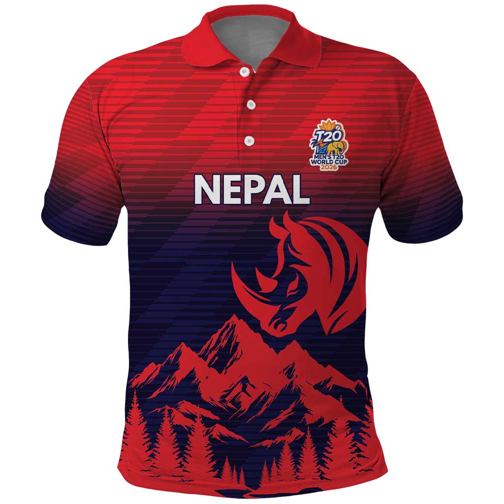 Custom Cricket Nepal East Asia-Pacific Polo Shirt Nepal Rhinos Twenty20 LT9