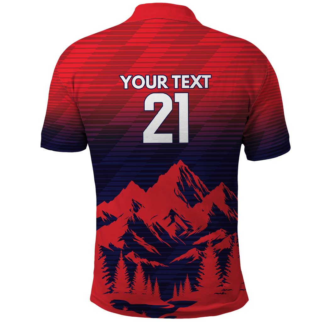 Custom Cricket Nepal East Asia-Pacific Polo Shirt Nepal Rhinos Twenty20 LT9