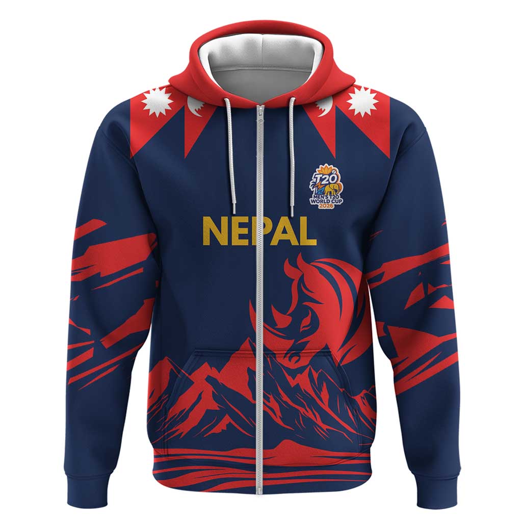 Custom Cricket Nepal East Asia-Pacific Hoodie Nepal Rhinos Champions LT9