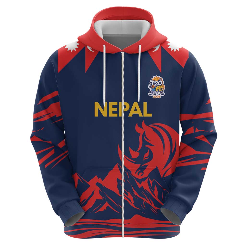 Custom Cricket Nepal East Asia-Pacific Hoodie Nepal Rhinos Champions LT9