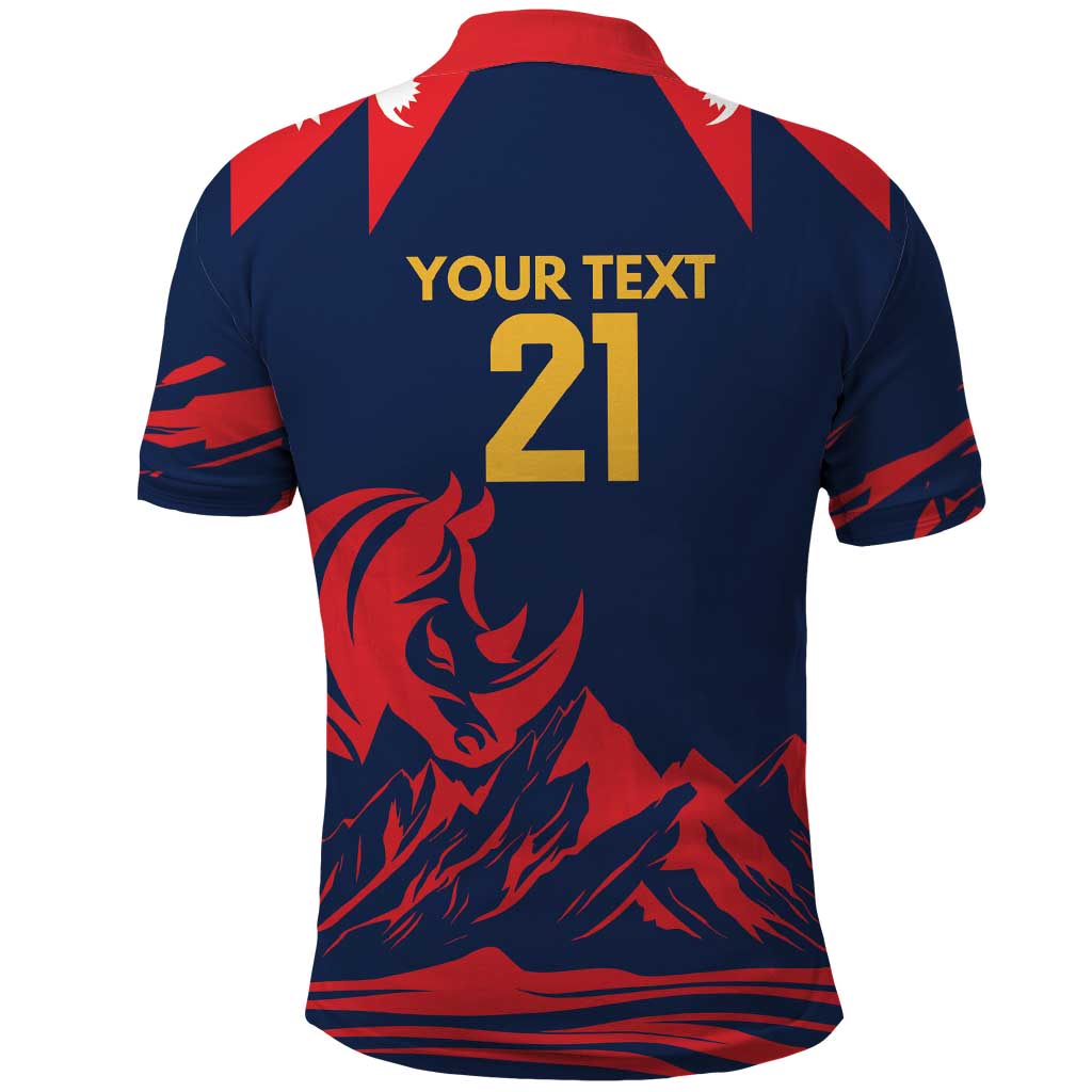 Custom Cricket Nepal East Asia-Pacific Polo Shirt Nepal Rhinos Champions LT9
