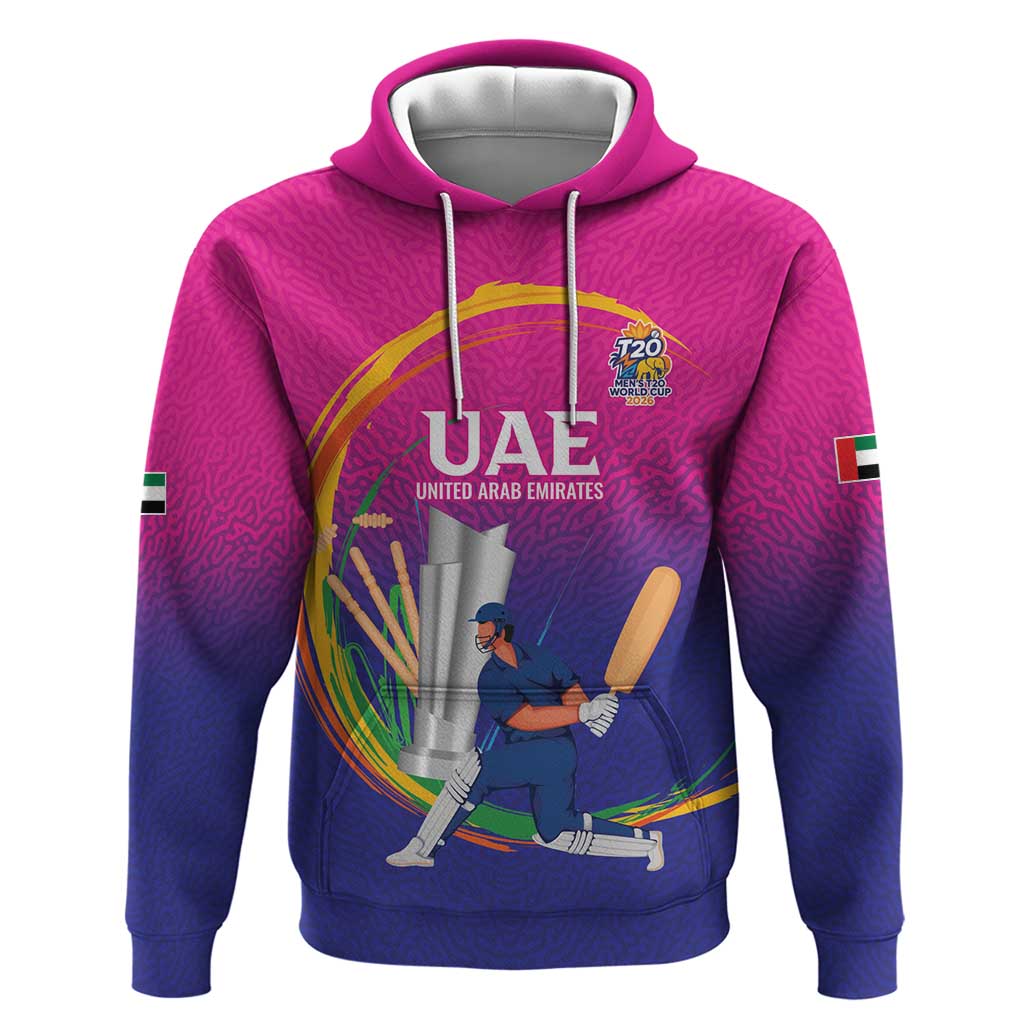 Custom Cricket UAE East Asia-Pacific Hoodie United Arab Emirates Champions Pride LT9