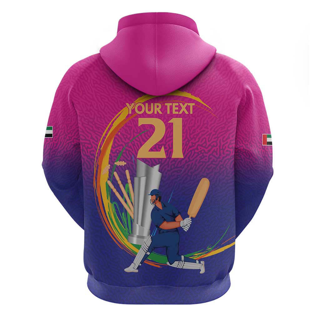 Custom Cricket UAE East Asia-Pacific Hoodie United Arab Emirates Champions Pride LT9