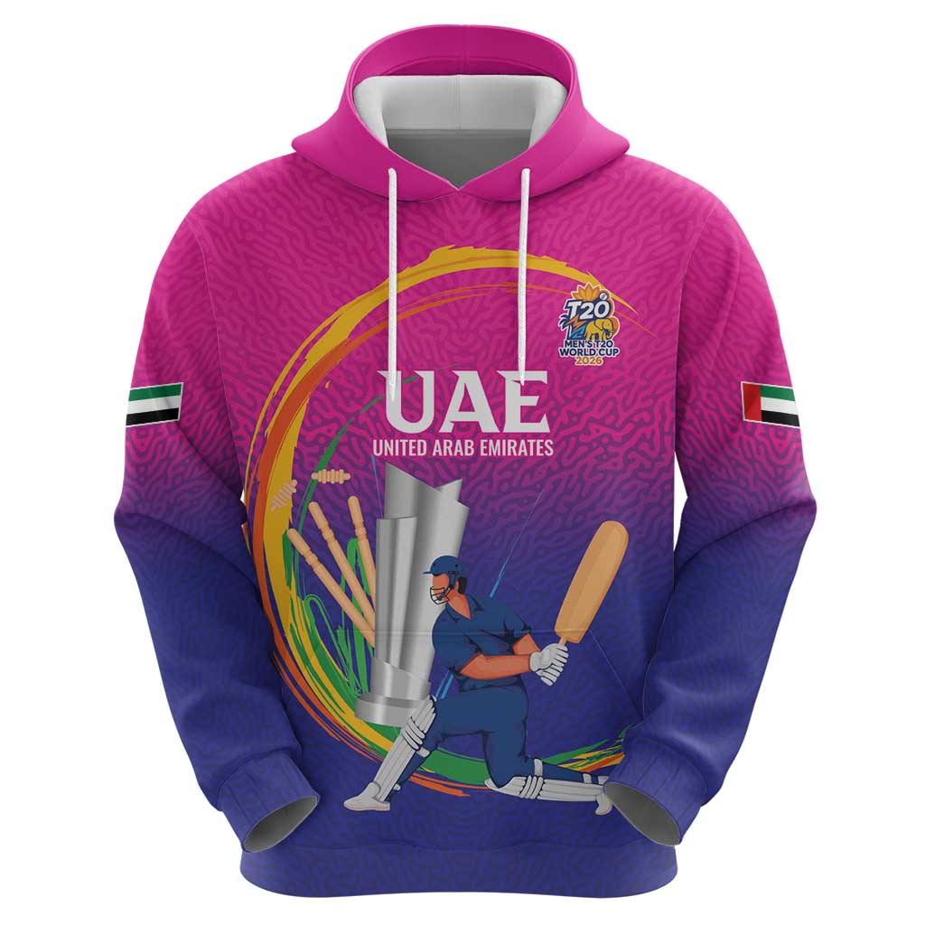Custom Cricket UAE East Asia-Pacific Hoodie United Arab Emirates Champions Pride LT9