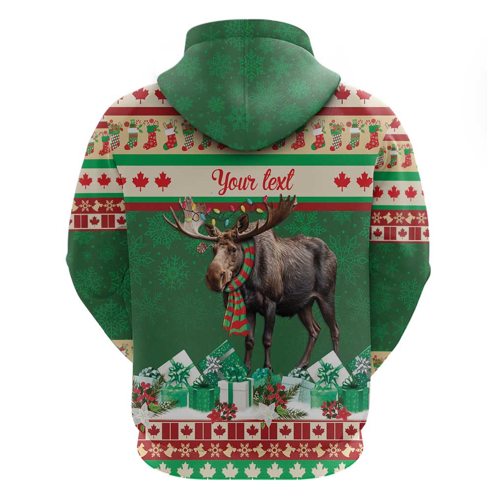 Personalized Merry Christmoose Hoodie Canada Merry Christmas Moose LT9