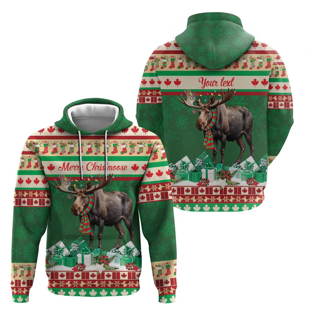 Personalized Merry Christmoose Hoodie Canada Merry Christmas Moose LT9
