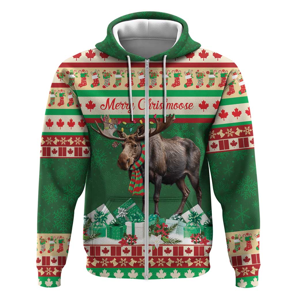 Personalized Merry Christmoose Hoodie Canada Merry Christmas Moose LT9