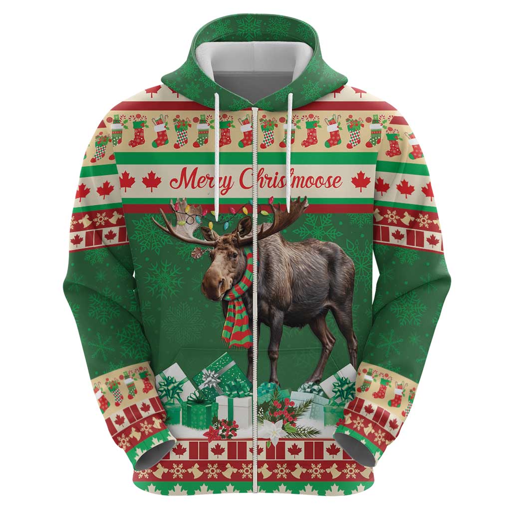 Personalized Merry Christmoose Hoodie Canada Merry Christmas Moose LT9