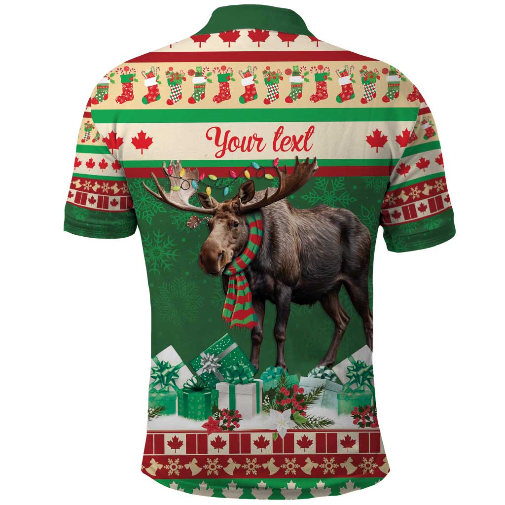 Personalized Merry Christmoose Polo Shirt Canada Merry Christmas Moose LT9