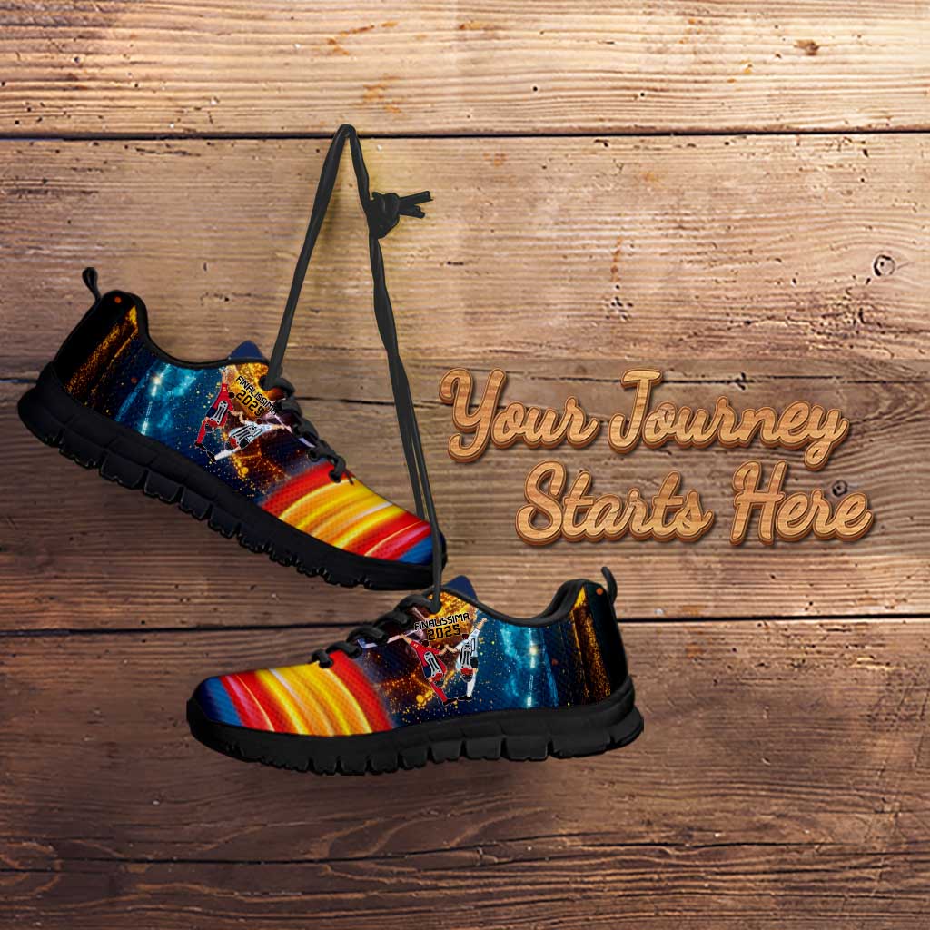 Custom Spain and Argentina Football Sneakers Finalissima Make History Together LT9