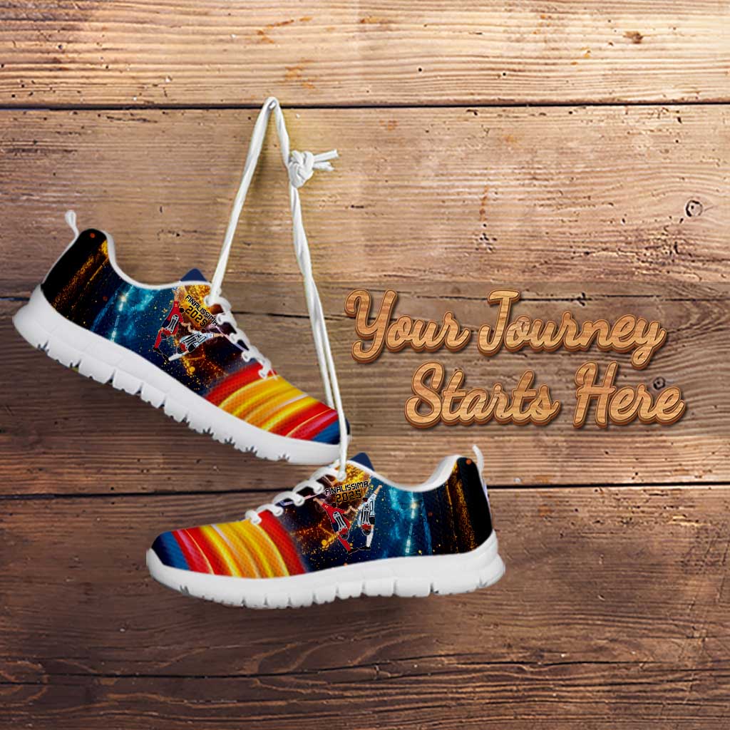 Custom Spain and Argentina Football Sneakers Finalissima Make History Together LT9
