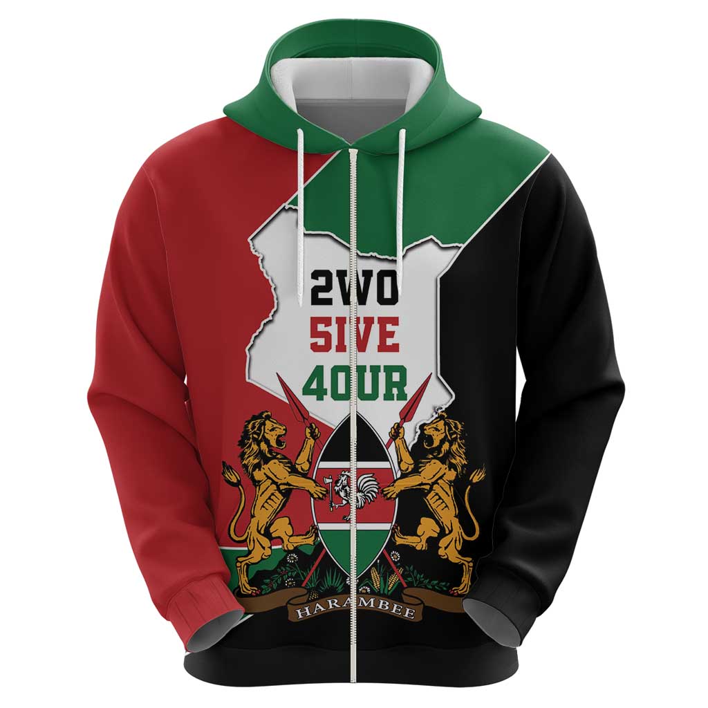 Kenya 254 Hoodie Kenyan Flag Map Double Lion Shield LT9