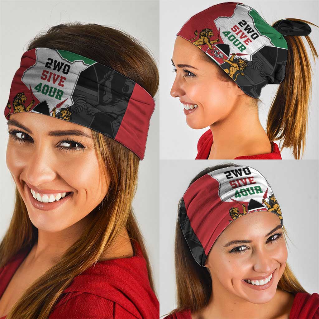Kenya 254 Neck Gaiter Kenyan Flag Map Double Lion Shield LT9