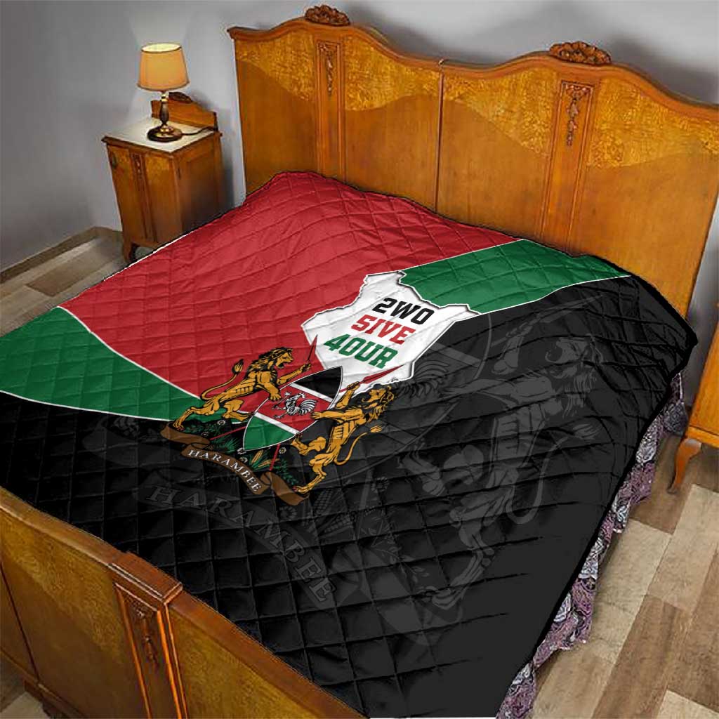 Kenya 254 Quilt Kenyan Flag Map Double Lion Shield LT9