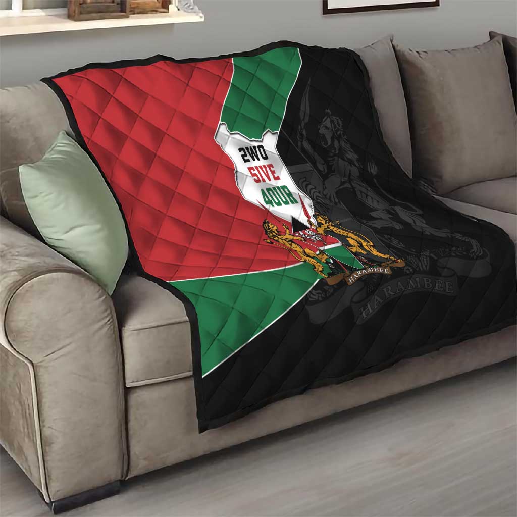 Kenya 254 Quilt Kenyan Flag Map Double Lion Shield LT9
