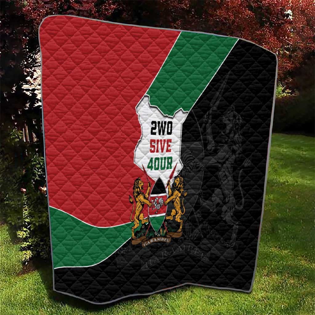 Kenya 254 Quilt Kenyan Flag Map Double Lion Shield LT9