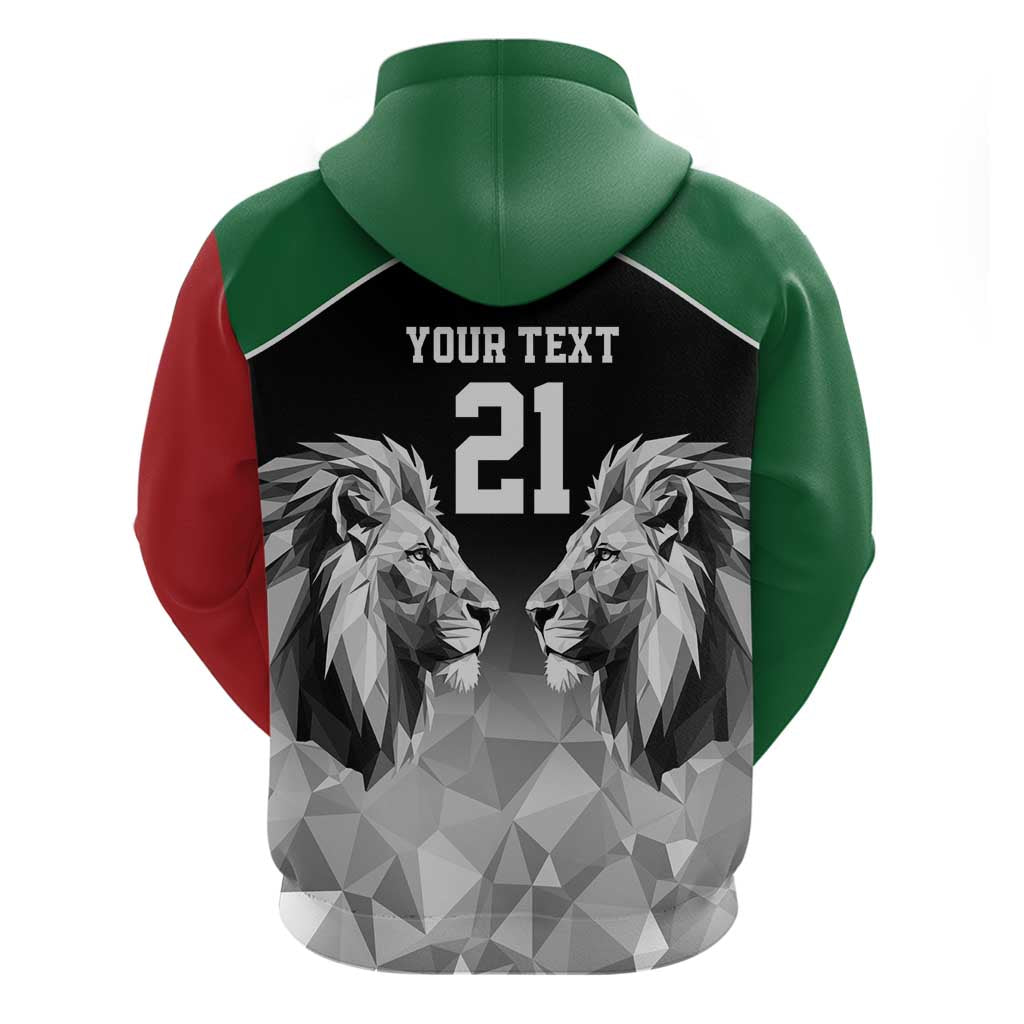 Kenya Rugby Custom Hoodie Black Kenyan 22-23 Motif LT9