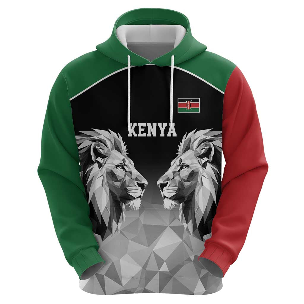 Kenya Rugby Custom Hoodie Black Kenyan 22-23 Motif LT9