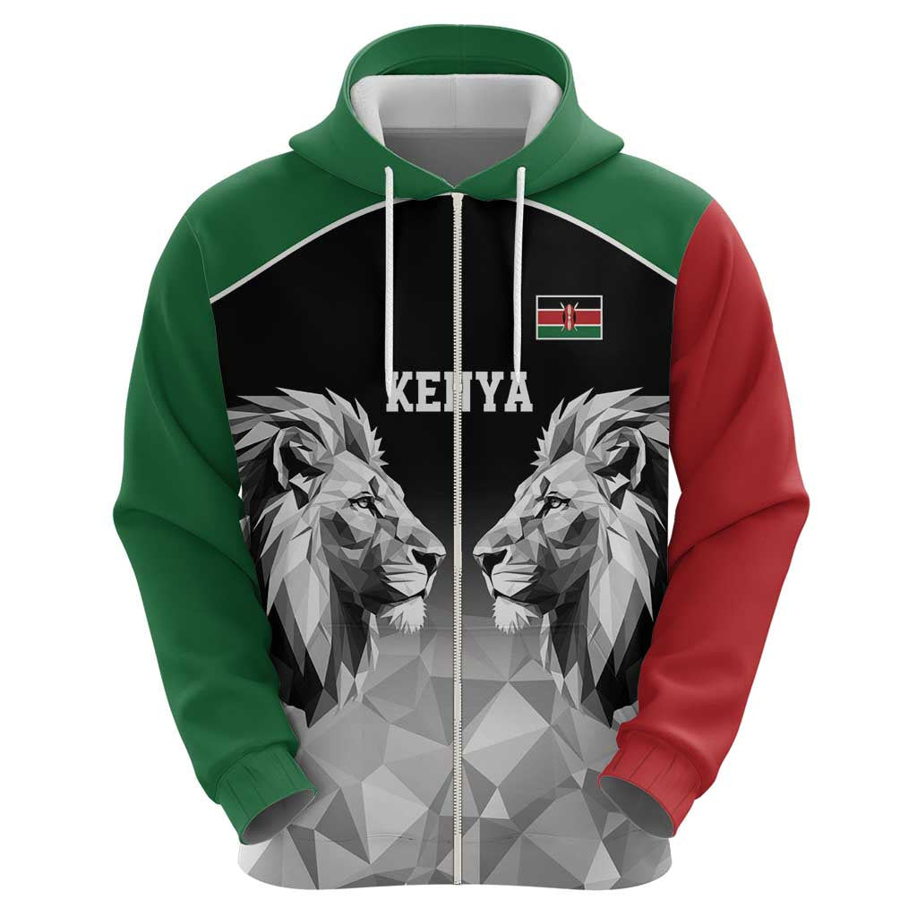 Kenya Rugby Custom Hoodie Black Kenyan 22-23 Motif LT9