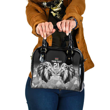 Kenya Rugby Custom Shoulder Handbag Black Kenyan 22-23 Motif LT9