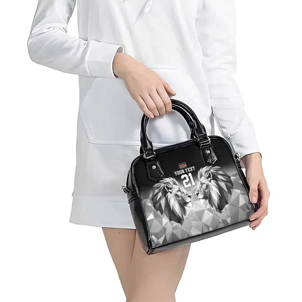 Kenya Rugby Custom Shoulder Handbag Black Kenyan 22-23 Motif LT9