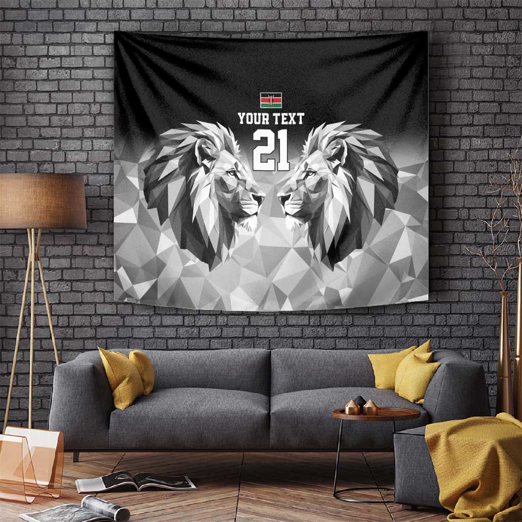 Custom Rugby Africa Kenya Tapestry Black Kenyan 22-23 Motif LT9