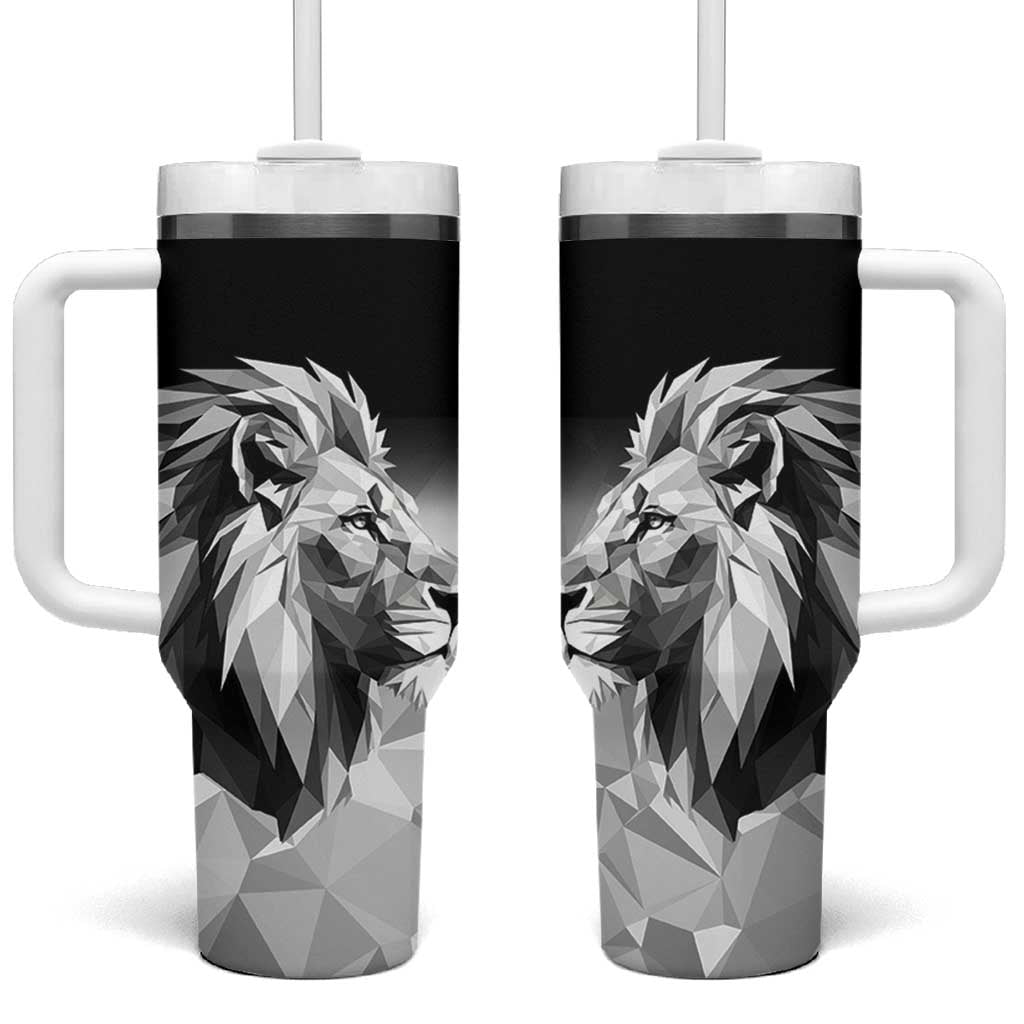 Custom Rugby Africa Kenya Tumbler With Handle Black Kenyan 22-23 Motif LT9