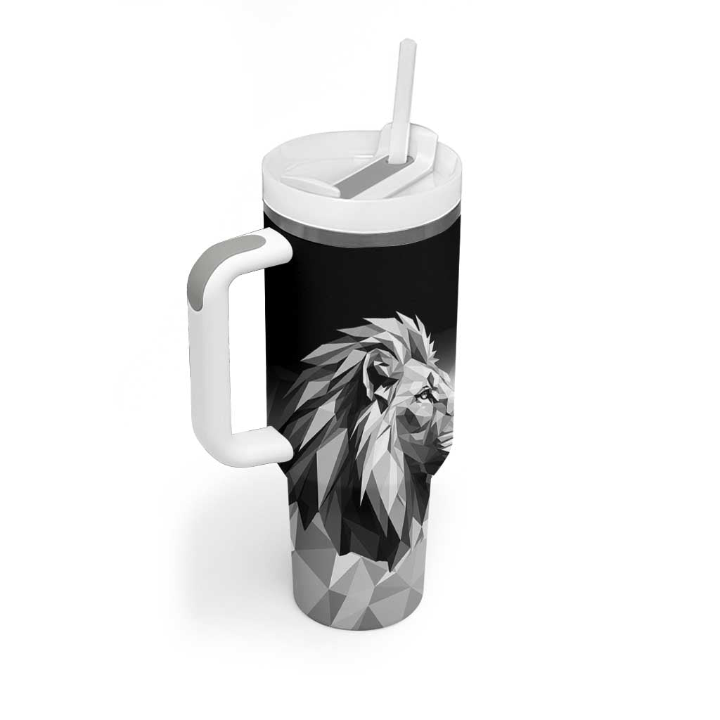 Custom Rugby Africa Kenya Tumbler With Handle Black Kenyan 22-23 Motif LT9