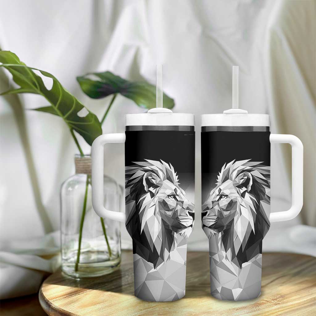 Custom Rugby Africa Kenya Tumbler With Handle Black Kenyan 22-23 Motif LT9