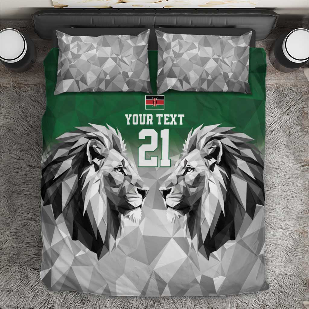 Custom Rugby Africa Kenya Bedding Set Green Kenyan 22-23 Motif LT9