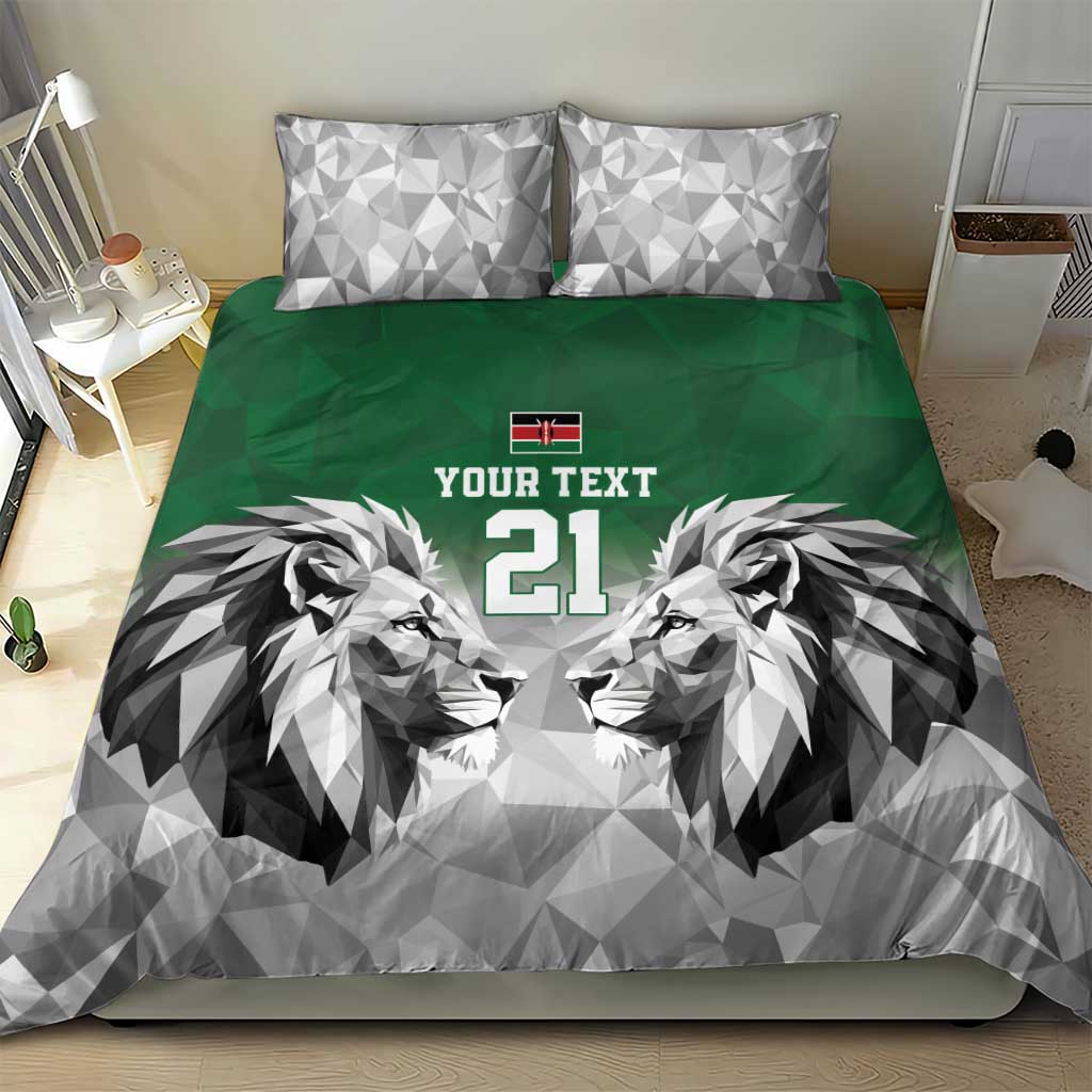 Custom Rugby Africa Kenya Bedding Set Green Kenyan 22-23 Motif LT9