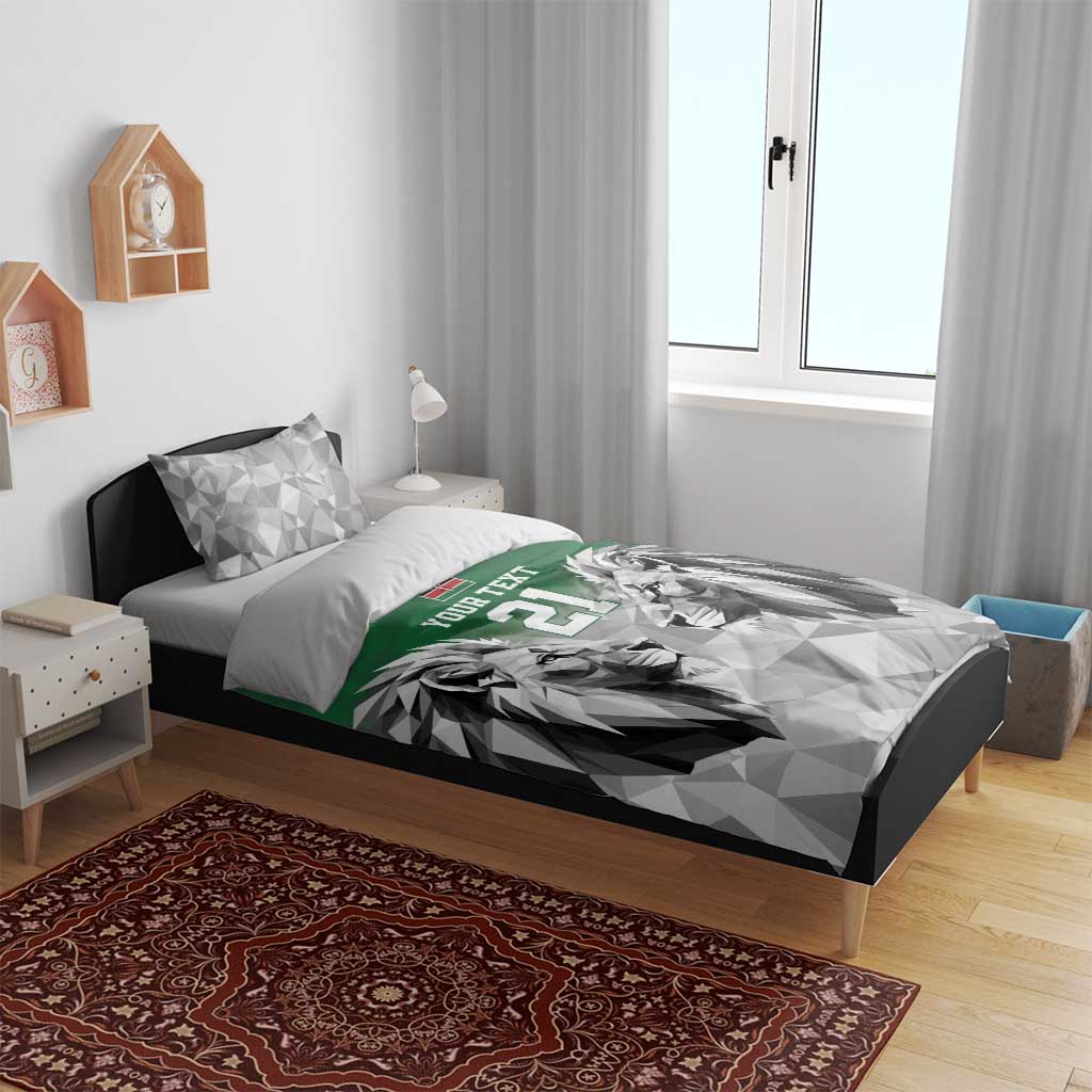 Custom Rugby Africa Kenya Bedding Set Green Kenyan 22-23 Motif LT9