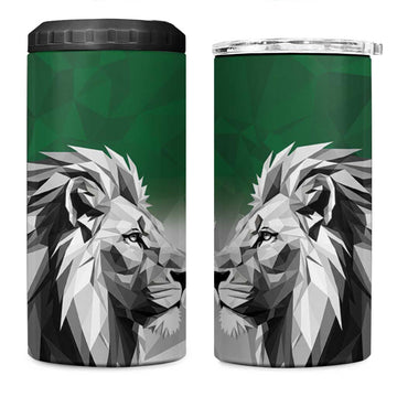 Custom Rugby Africa Kenya 4 in 1 Can Cooler Tumbler Green Kenyan 22-23 Motif LT9