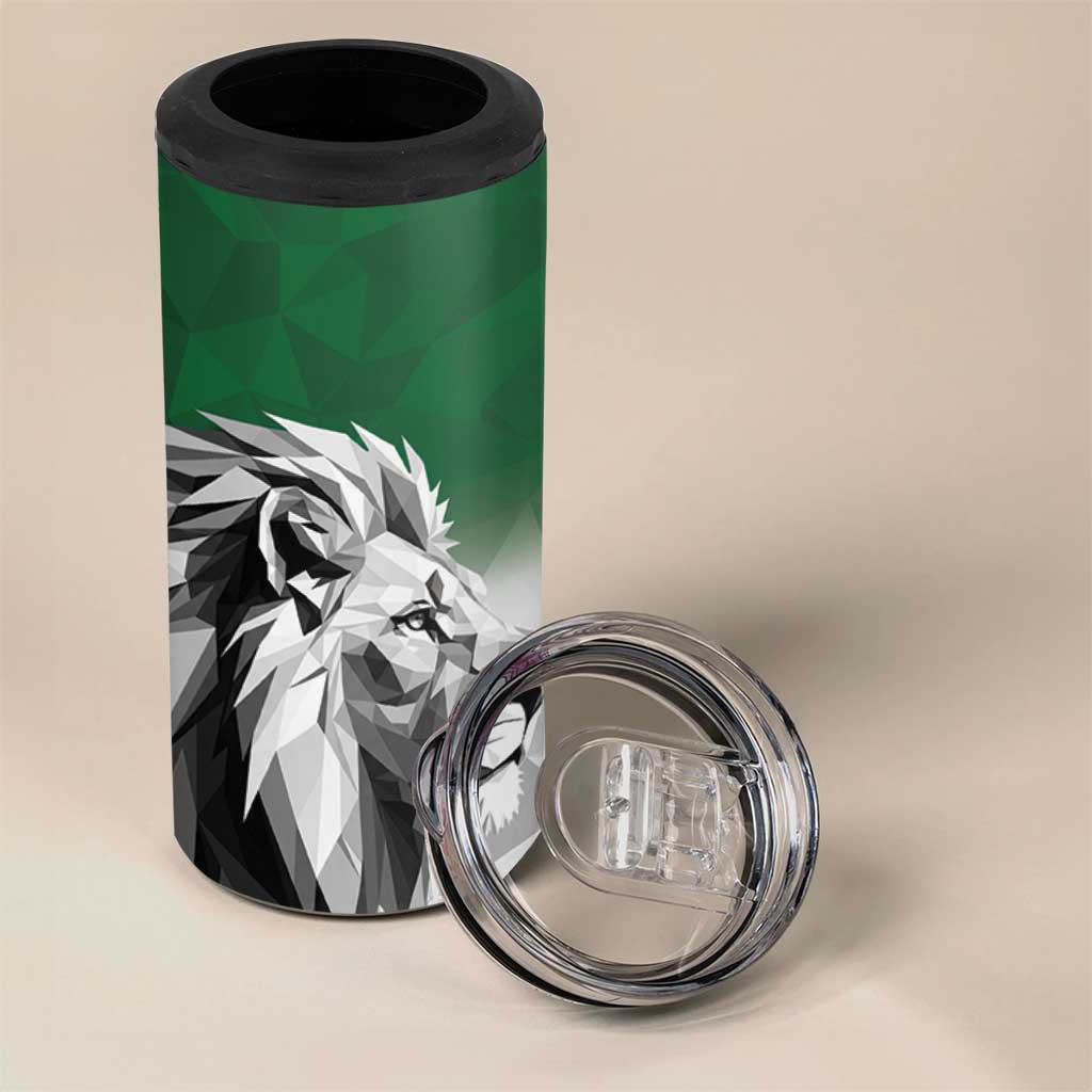 Custom Rugby Africa Kenya 4 in 1 Can Cooler Tumbler Green Kenyan 22-23 Motif LT9