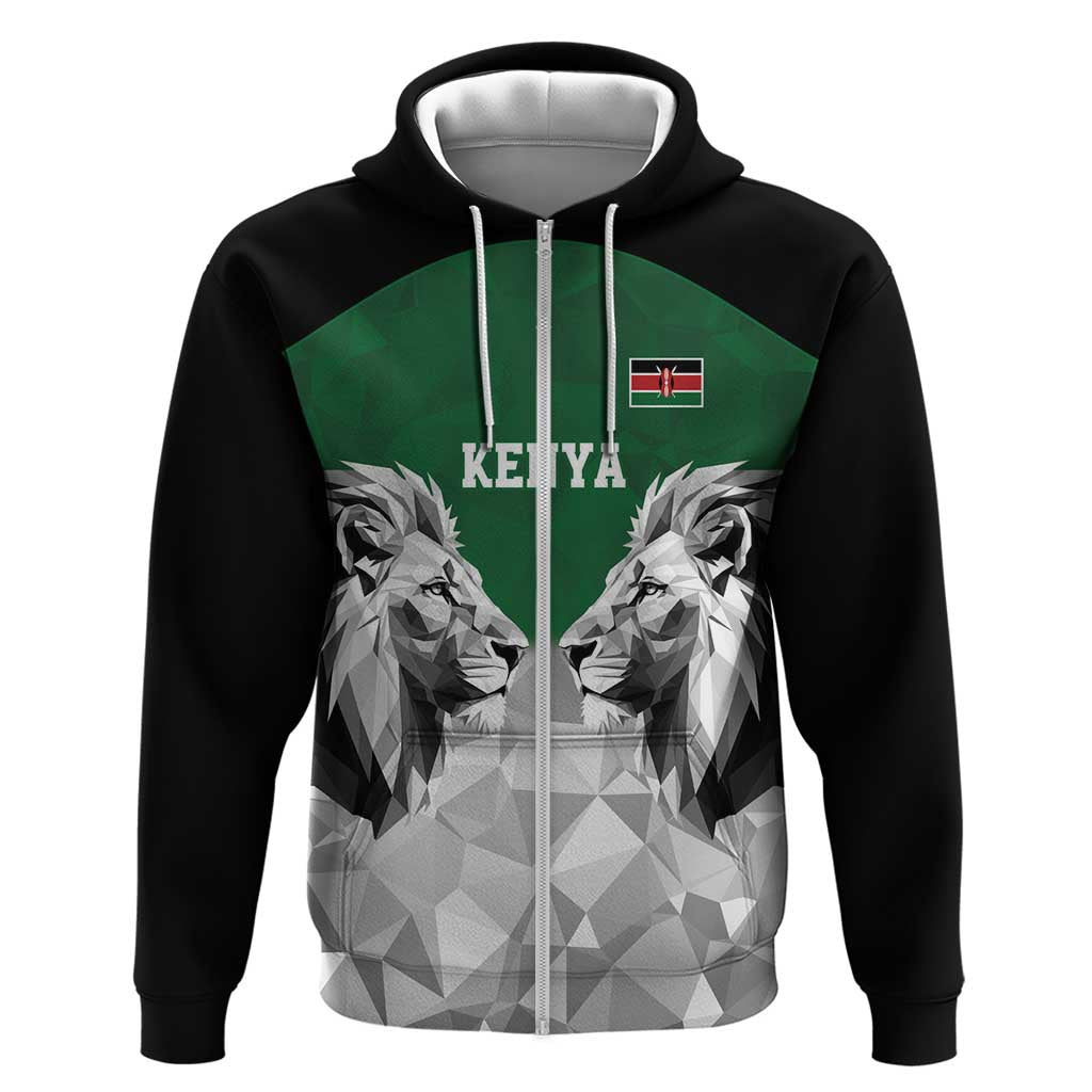 Kenya Rugby Custom Hoodie Green Kenyan 22-23 Motif LT9