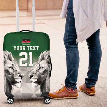 Kenya Rugby Custom Luggage Cover Green Kenyan 22-23 Motif LT9