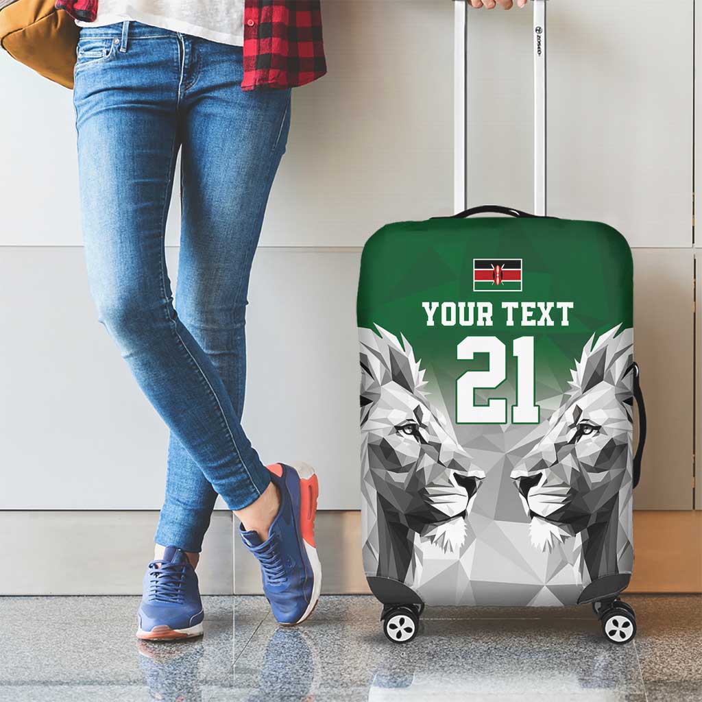 Kenya Rugby Custom Luggage Cover Green Kenyan 22-23 Motif LT9