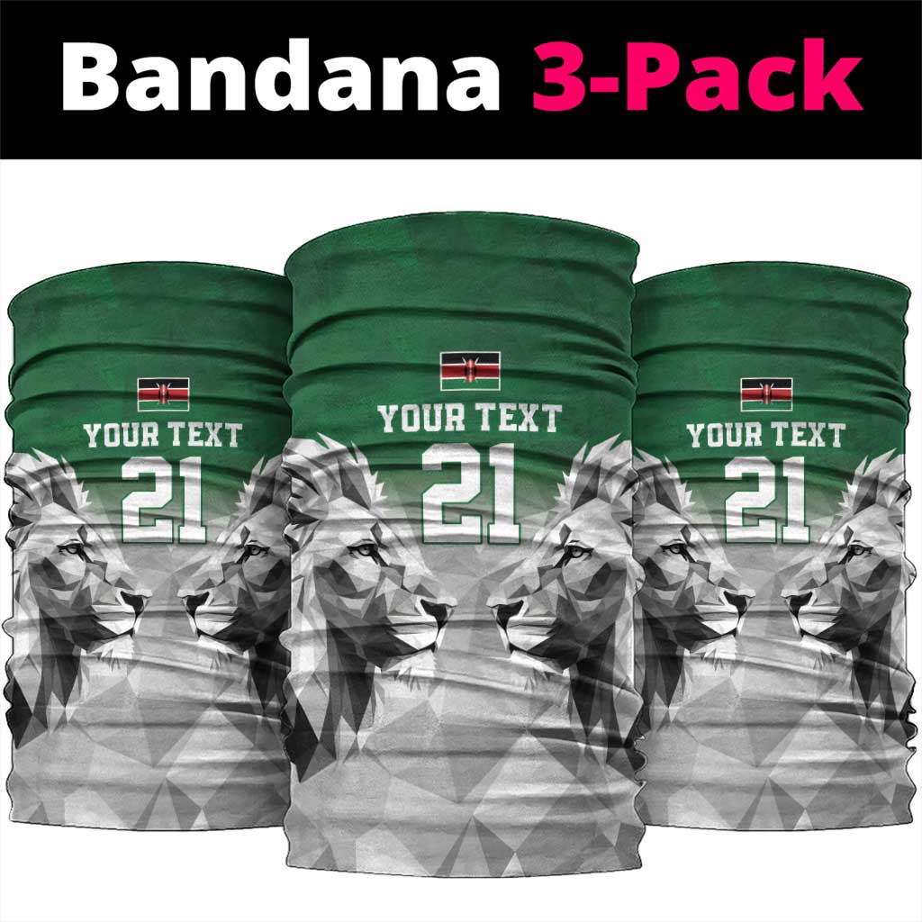 Kenya Rugby Custom Neck Gaiter Green Kenyan 22-23 Motif LT9