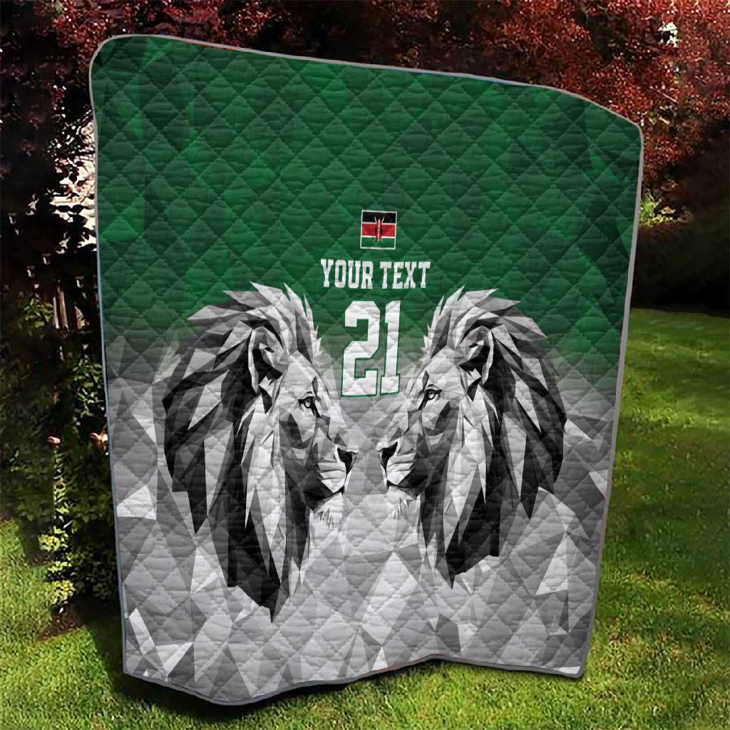 Custom Rugby Africa Kenya Quilt Green Kenyan 22-23 Motif LT9
