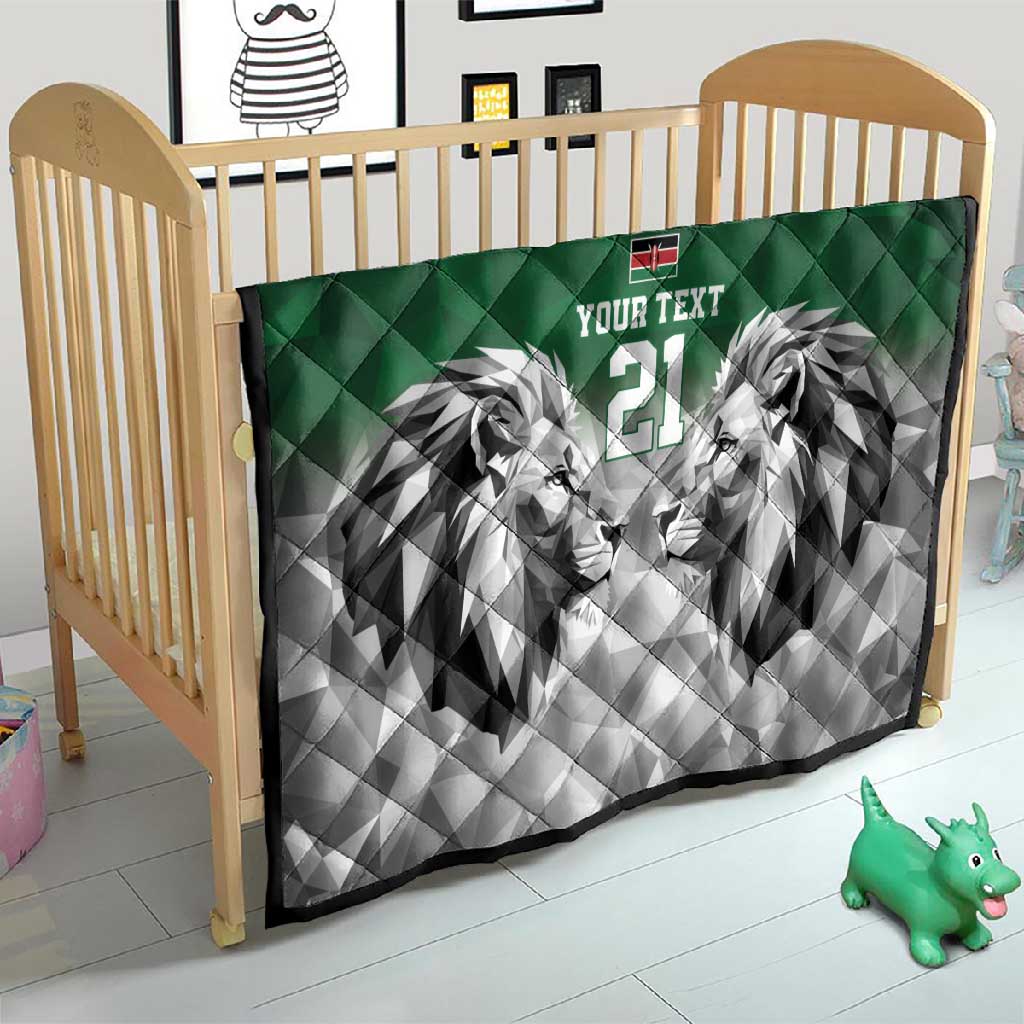 Custom Rugby Africa Kenya Quilt Green Kenyan 22-23 Motif LT9