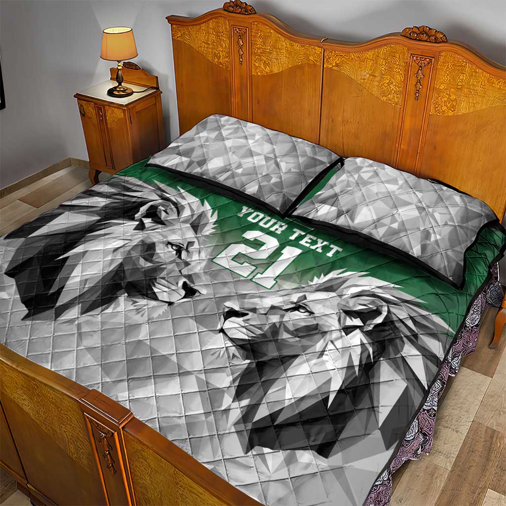 Custom Rugby Africa Kenya Quilt Bed Set Green Kenyan 22-23 Motif LT9