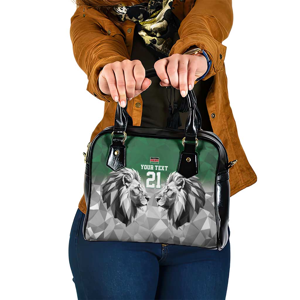 Kenya Rugby Custom Shoulder Handbag Green Kenyan 22-23 Motif LT9