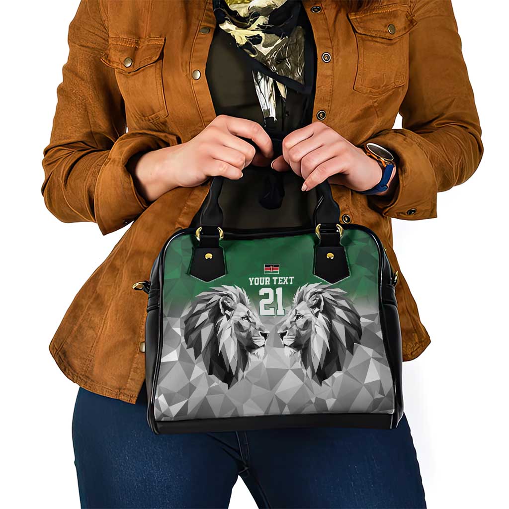Kenya Rugby Custom Shoulder Handbag Green Kenyan 22-23 Motif LT9