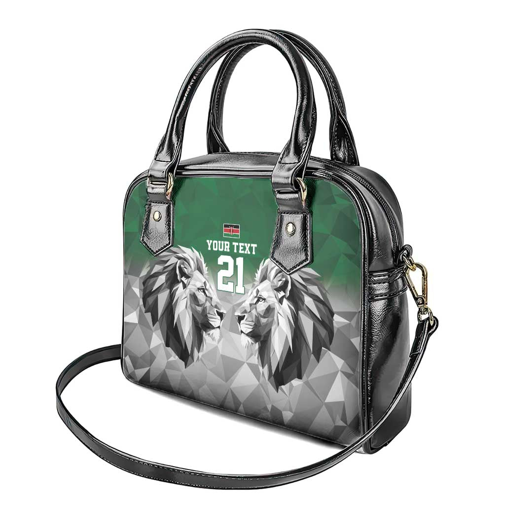 Kenya Rugby Custom Shoulder Handbag Green Kenyan 22-23 Motif LT9