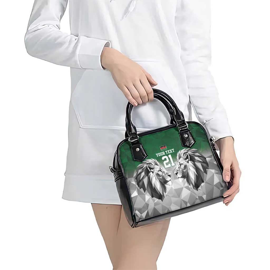 Kenya Rugby Custom Shoulder Handbag Green Kenyan 22-23 Motif LT9
