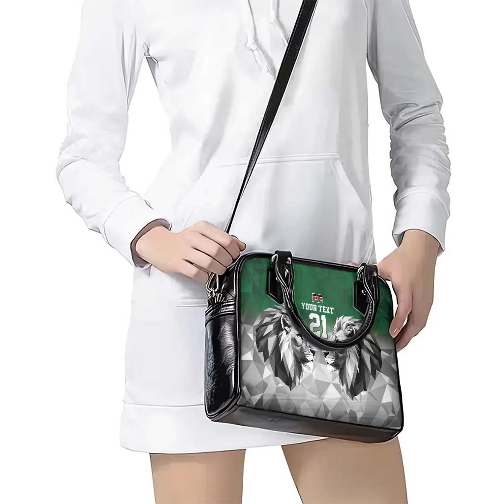 Kenya Rugby Custom Shoulder Handbag Green Kenyan 22-23 Motif LT9