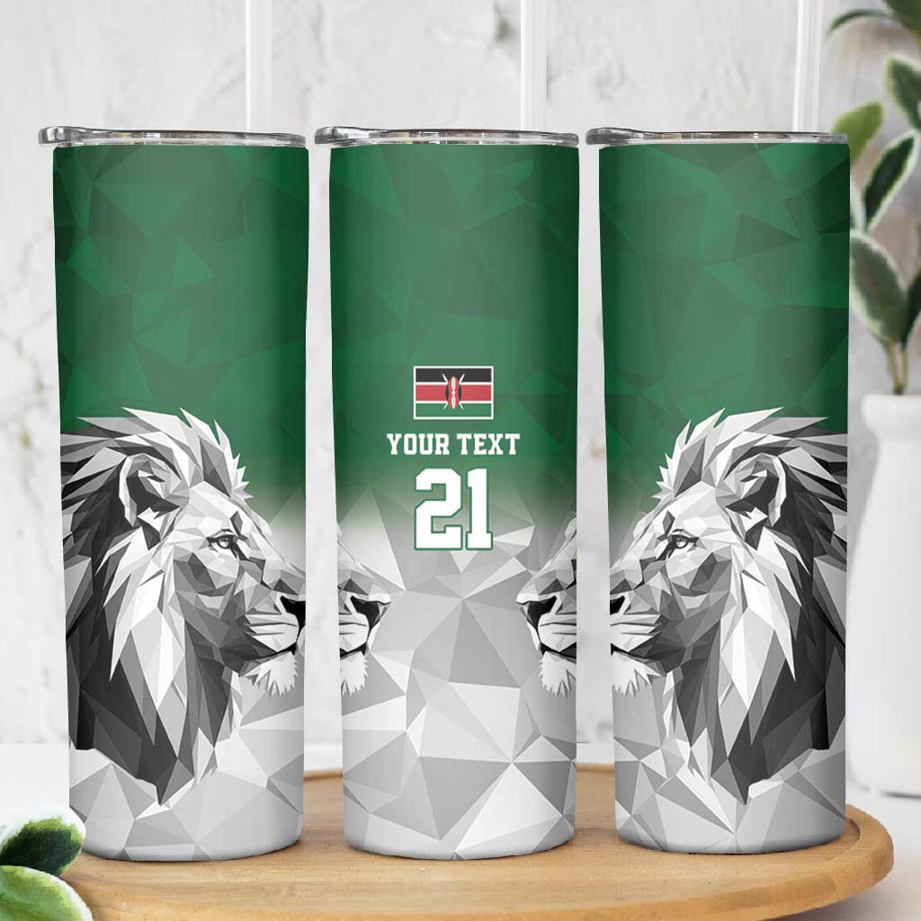 Custom Rugby Africa Kenya Skinny Tumbler Green Kenyan 22-23 Motif LT9